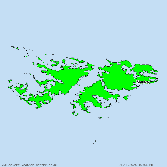 Falkland Islands - Warnings for heavy snow