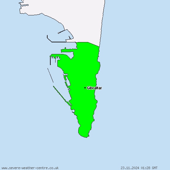 Gibraltar - Warnungen vor Starkregen