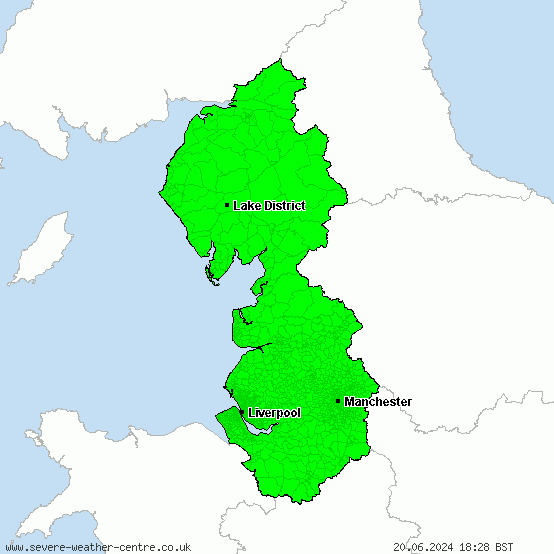 North West England - All warnings