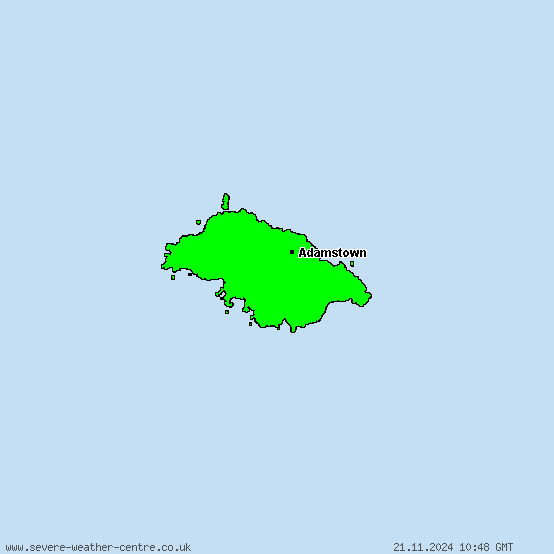 Pitcairn Islands - Warnings for heavy snow