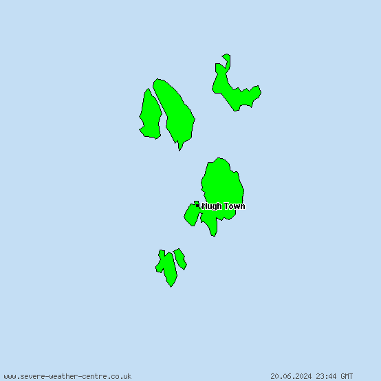 Isles of Scilly - All warnings