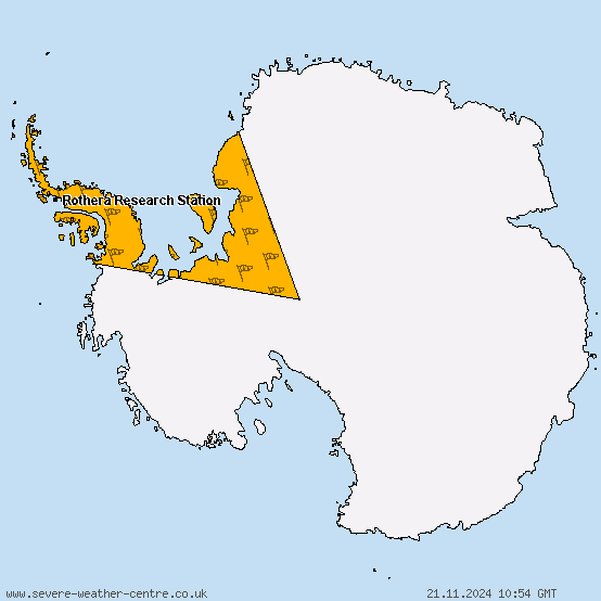 Antarctic - Warnings for gales and storms