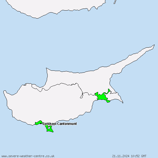 Akrotiri and Dhekelia - All warnings